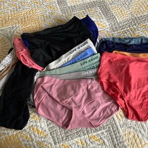 Life Is Good Women's , jockey and Hanes Colorful Underwear Collection